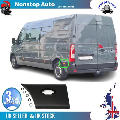 Rear Side Moulding Strip & Amber Lens For Renault Master MK3 (2010-2016)
