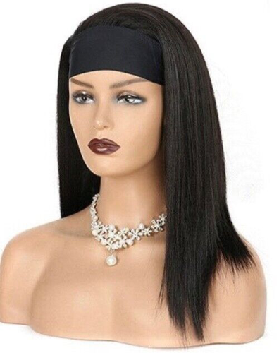 Headband Wig On-the-go Straight Natural Black 16"