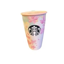 Starbucks Japan Sakura 2020 Cherry Blossom Strap Cap Bottle 12oz Pink