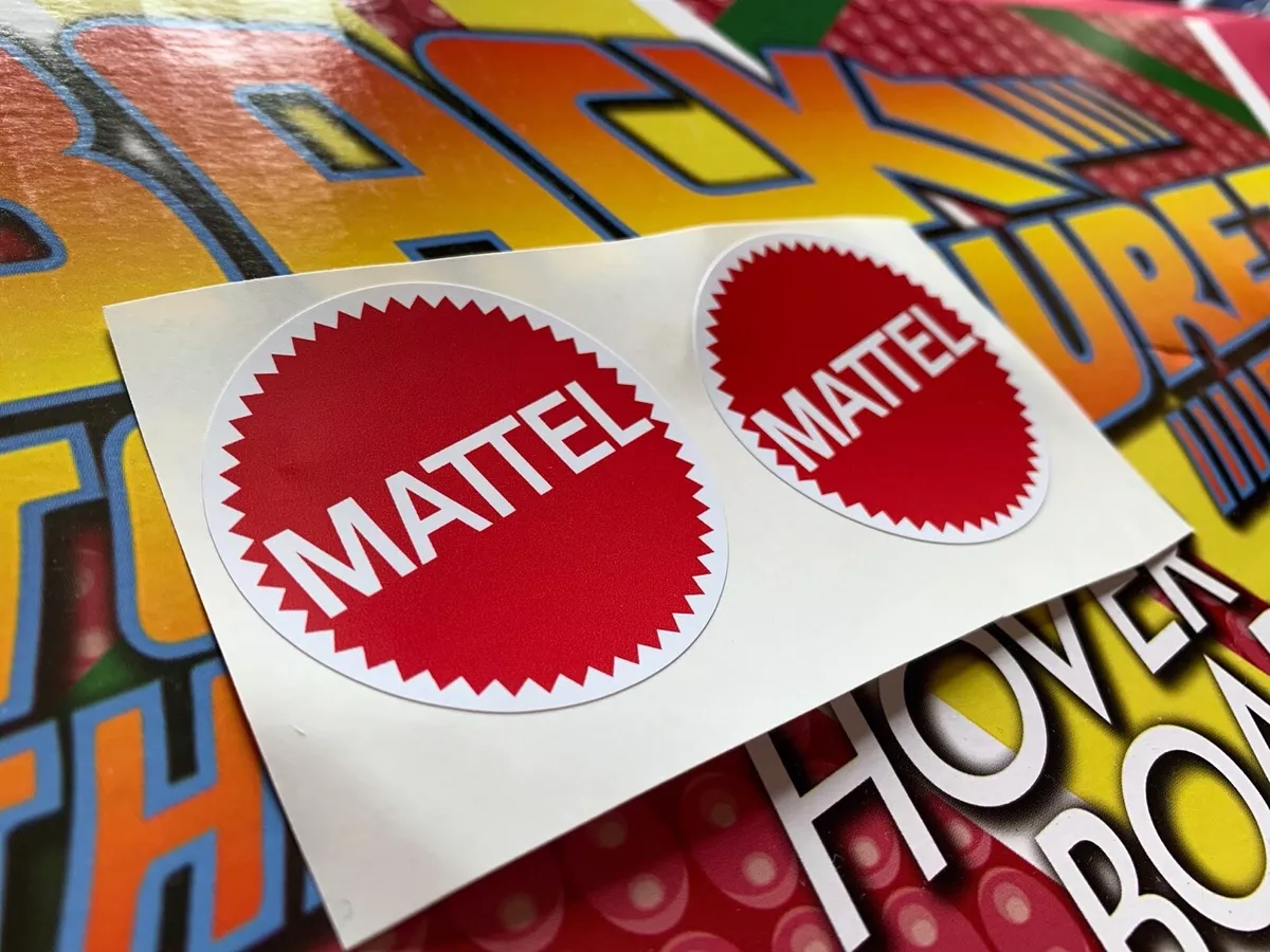 Back to the Future Hoverboard Mattel stickers 1 1 Replica