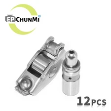 EPChunMi 12pcs Rocker Arms&Valve Lifters Kit For 04-20 Chevrolet 3.6L 4.2L V6