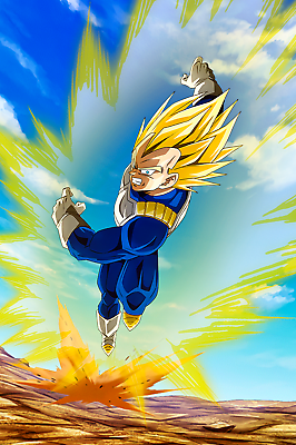 Dragon Ball Z Vegeta Final Flash poster (24x36 inches)