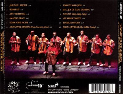 LADYSMITH BLACK MAMBAZO - NO BOUNDARIES NEW CD
