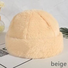 Bonnet En Fourrure Synthétique Col Chapeau Cagoule Unisexe Taille Unique Hiver