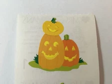 HALLOWEEN SCENE 1, Stack O'Lanterns Stickers(2pc)Mrs.Grossman's•Pumpkins •Autumn