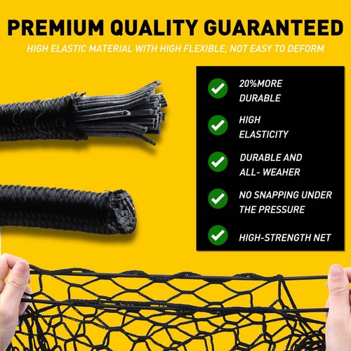 Rear Trunk Envelope Style Cargo Net for CHEVY SILVERADO GMC SIERRA 2013-2022 New - 第 7/12 張圖片