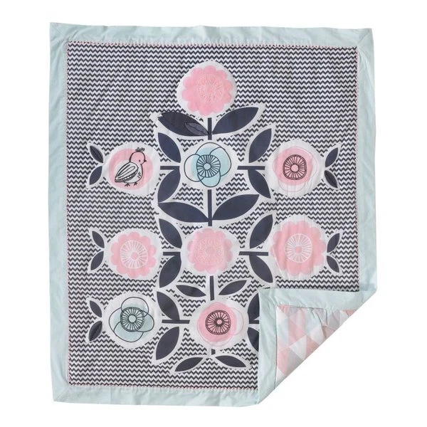 Juego de cama para cuna Lolli Living Sparrow 6 piezas incluye sábana móvil/extra *Nuevo* Foto 3 de 4