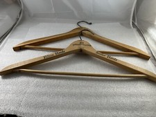 2 Vintage Hilton Hotels , Shelton Wooden Advertising Hanger "Around the World"