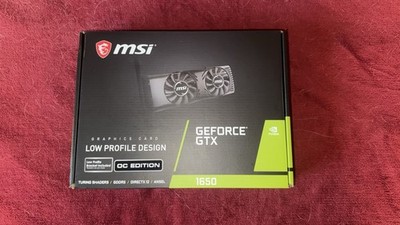 MSI NVIDIA GeForce GTX 1650 Low Profile OC Edition 4GB GDDR5 HDMI DVI-D