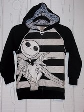 Disney The Nightmare Before Christmas JACK SKELLINGTON Kids Zip Hoodie Sz 8M