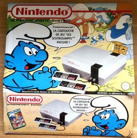 LES SCHTROUMPFS - FOURREAU 100% ORIGINAL NINTENDO NES PAL B VERSION FRAN&Ccedil;AISE