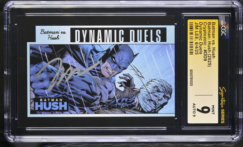 DYNAMIC DUELS #DD9 Batman vs Hush 2025 CGC 9 signed Jim Lee GRADED TRADING CARD