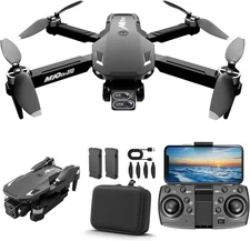 Drone w/ Camera for Adult Kid 2k One-Key Take Off/Landing, FPV RC Drone 3 Speeds