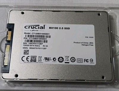 CRUCIAL~ Micron~BX100 120GB 2.5'' SATA / 6Gb/s CT120BX100SSD1 Solid State Drive