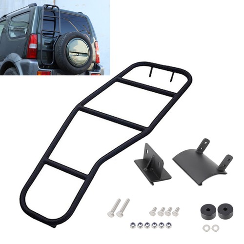 🚙Rear Tail Door Roof Ladder Aluminium Strong Light For Suzuki Jimny 2007-2017
