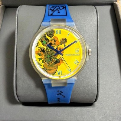 Endura Van Gogh Sonnenblumen Quarzuhr 34mm 1994 Limited Edition Vintage