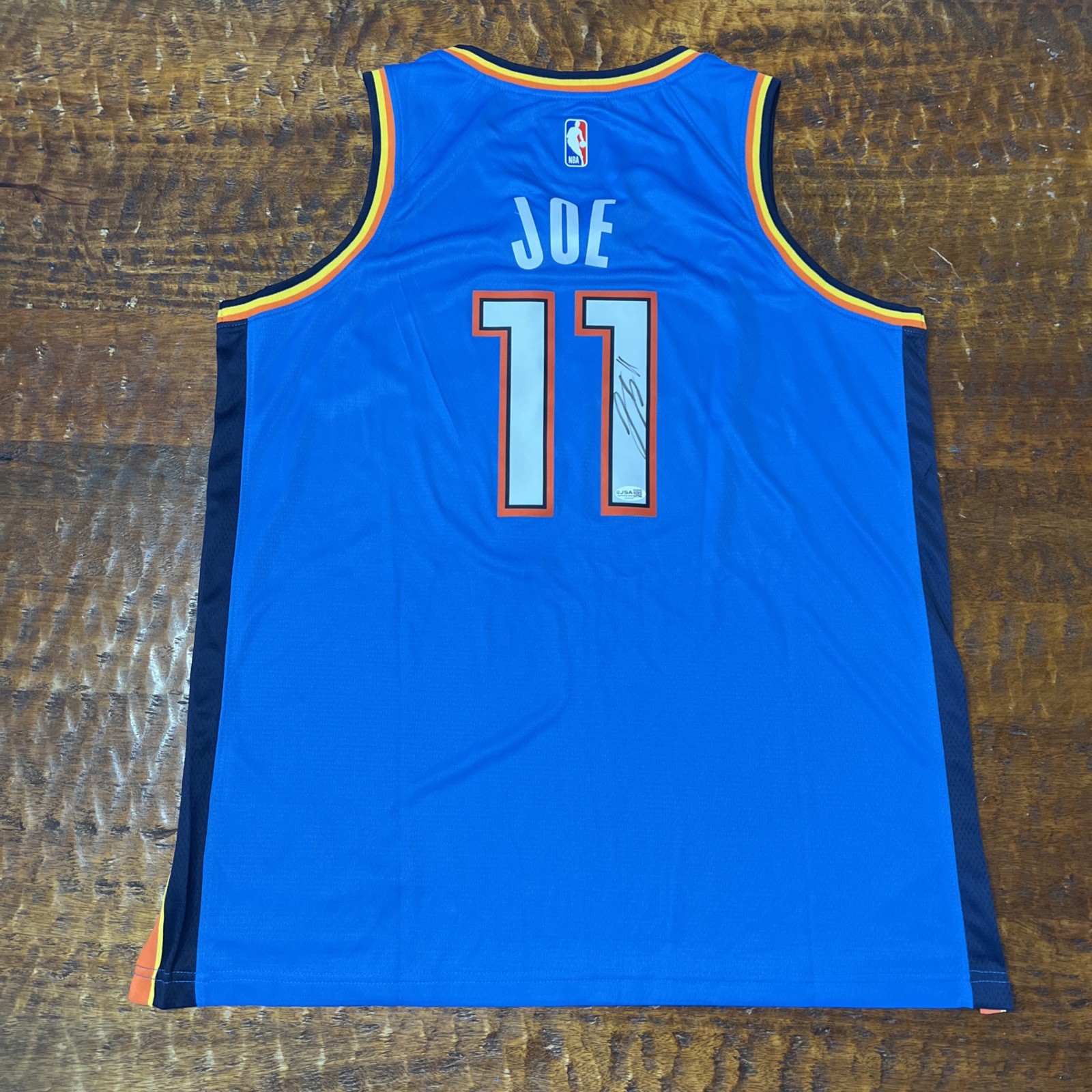 Isaiah Joe Autographed Signed Oklahoma City Thunder Jersey JSA Coa 