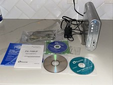 Plextor PX-708UF DVD / CD Rewritable Drive DVD+R/RW Hi-Speed USB w/Cables TESTED