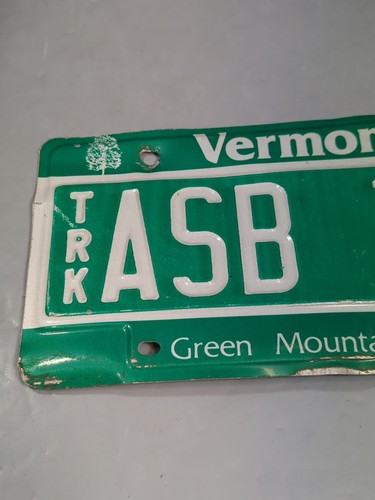 License Plate Vermont Green Mountain State Maple Tree #ASB 183 Expired - Picture 3 of 7