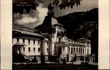 RPPC Casa de cultura Sinaia Romania vintage postcard u626