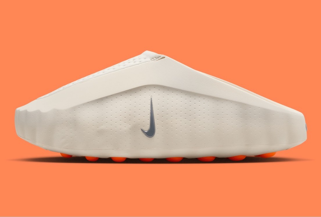 Nike Mind 001 Mule White Orange Men's Slip On Casual Comfort