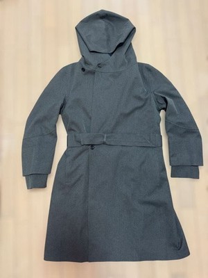 Norwegian Rain Waterproof Hooded Coat S Gray Minimalist Design