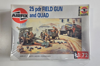 Airfix Nr.: 01305 , 25 pdr Field Gun and Quad ungeöffnet vintage 1990  -A01-
