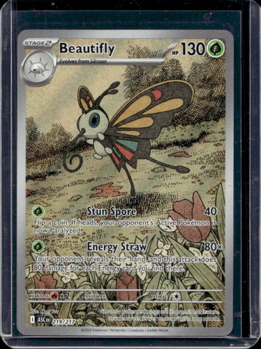 2026 Pokemon Ascended Heroes Beautifly Illustration Rare #219/217