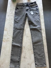 JOHN VARVATOS Five Pockets Skinny Fit Jeans Men's Size 28 Grey