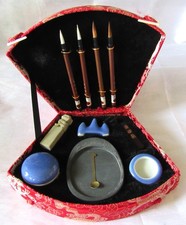 Calligraphy / Painting Set 4 Brush Chinese Japanese Sumi-e Ink