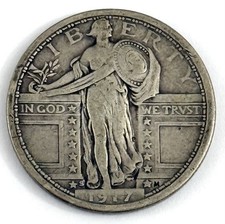 1917-S Standing Liberty Silver Quarter Type 1