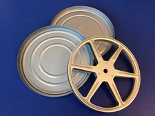 Vintage 8mm Movie Metal Film Reel With Canister 6 Inch 300 Capacity Empty