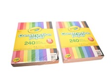 Crayola Construction Paper 9x12 Lot 2 Packs 240 Sheets 12 Colors Multicolor