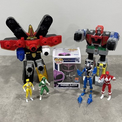Power Rangers Megazord Lot Red Dragon Thunder + Figures + Funko PX weapons 