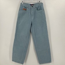 Empyre Loose Fit Corduroy Pants Size 28 Light Blue Y2K Skater