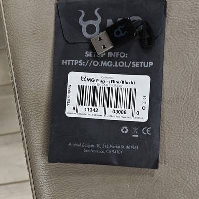 O.MG Plug Elite USB to USB Adapter 1:1 Connection Split/Duplication Black