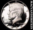 1969-S Kennedy Half Dollar- Silver- Choice Gem Proof Luster No Reserve #J6744