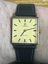Vintage Omega Solid 9ct Gold Tank De Ville, Manual Wind, Hallmarked ~ 1979