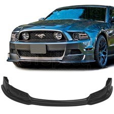 Front Bumper Lip Splitter For 13-14 Ford Mustang Gt V8 V6 Black Pu Rtr Style Front Bumper Lip Splitter For 13-14 Ford Mustang Gt V8 V6 Black Pu Rtr Style