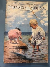 Antique Art September 1913 Magazine COVER TWINS Child Decor C H Freemen