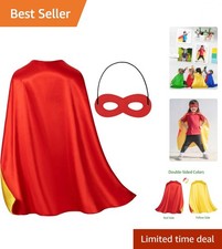 Bright Superhero Capes with Masks for Kids - Perfect Holiday and Birthday Gifts