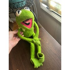 Vintage Kermit the Frog 1976 Fisher Price Jim Henson Muppets Plush Doll