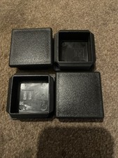 94x 50mm Square Plastic End Cap Cover Insert Plug Pipe Square Box Section