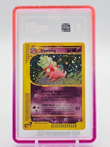 SLOWKING 2002 POKEMON AQUAPOLIS HOLOGRAPHIC H22/H32 RARE HOLO TAG 9 Q7217-2
