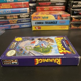 Rampage (Nintendo Entertainment System, 1988) CIB COMPLETE NICE SHAPE NES Game