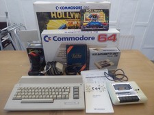Commodore 64C Hollywood Presents Ocean 100% complete tested working 64 bundle