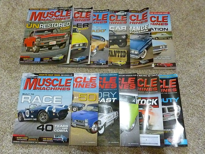 Lot of 12 HEMMINGS MUSCLE MACHINES Magazines 2014 complete year Hot Rod Cars