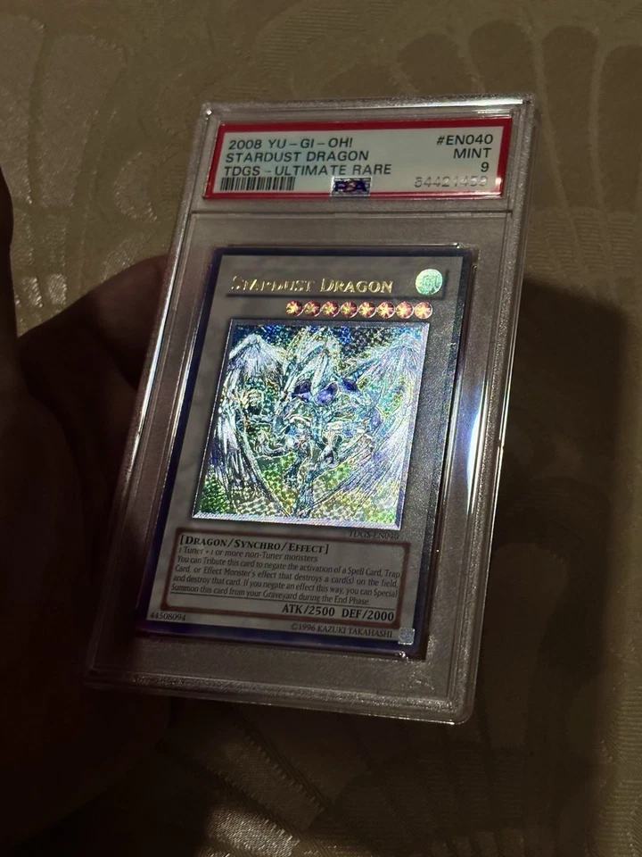 2008 Yu-Gi-Oh! Ultimate Rare Stardust Dragon The Duelist Genesis PSA MINT 9 - Image 4 of 4