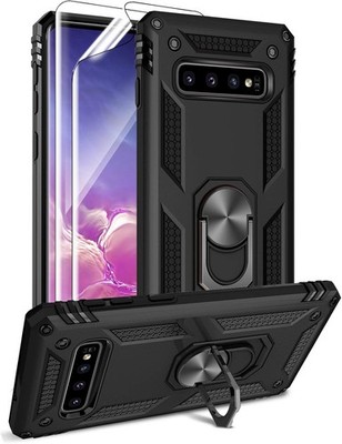 for Galaxy S10 Plus Case,with Screen Protectors Heavy Duty Protector Cover