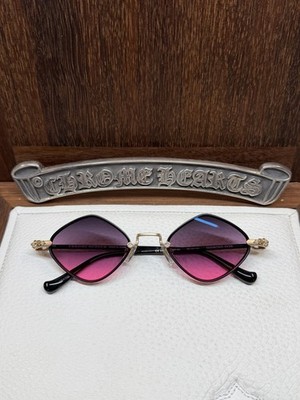 Chrome Hearts Diamond Dog Sunglasses Matte Black/Matte Gold